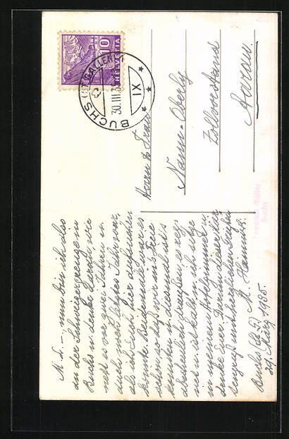Cartoline postali: Buchs, Blick vom Ufer auf den Werdenberg – Usato da Berlin venduto da bartko-reher 1