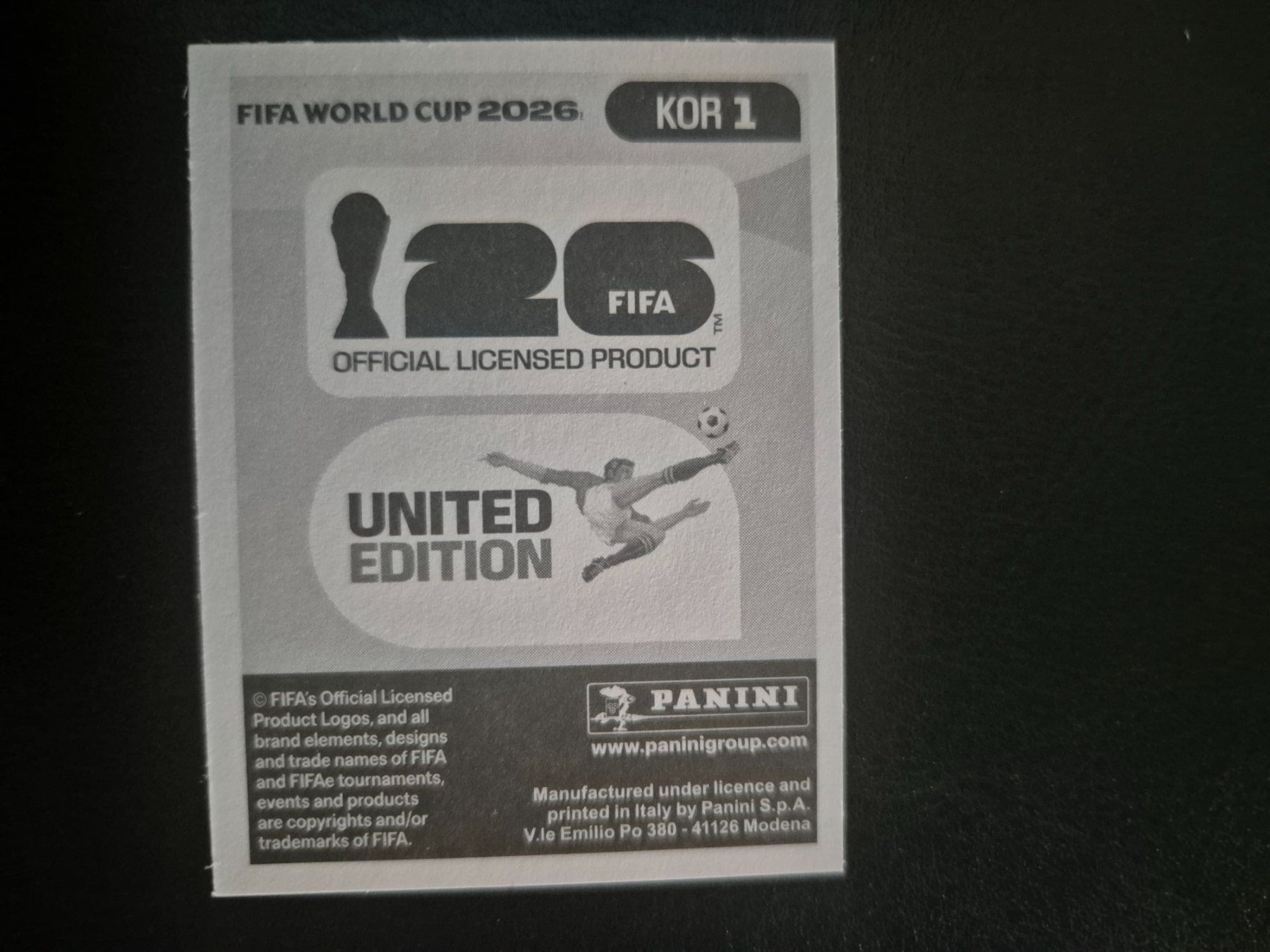 Panini Carte collezionabili: Panini WM 26 KOR 1 – Nuovo (secondo la descrizione) da Rorschacherberg venduto da AJ3108 1