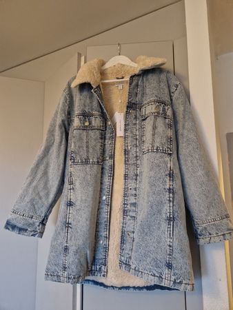 Veste en jean sherpa Topshop 36/38