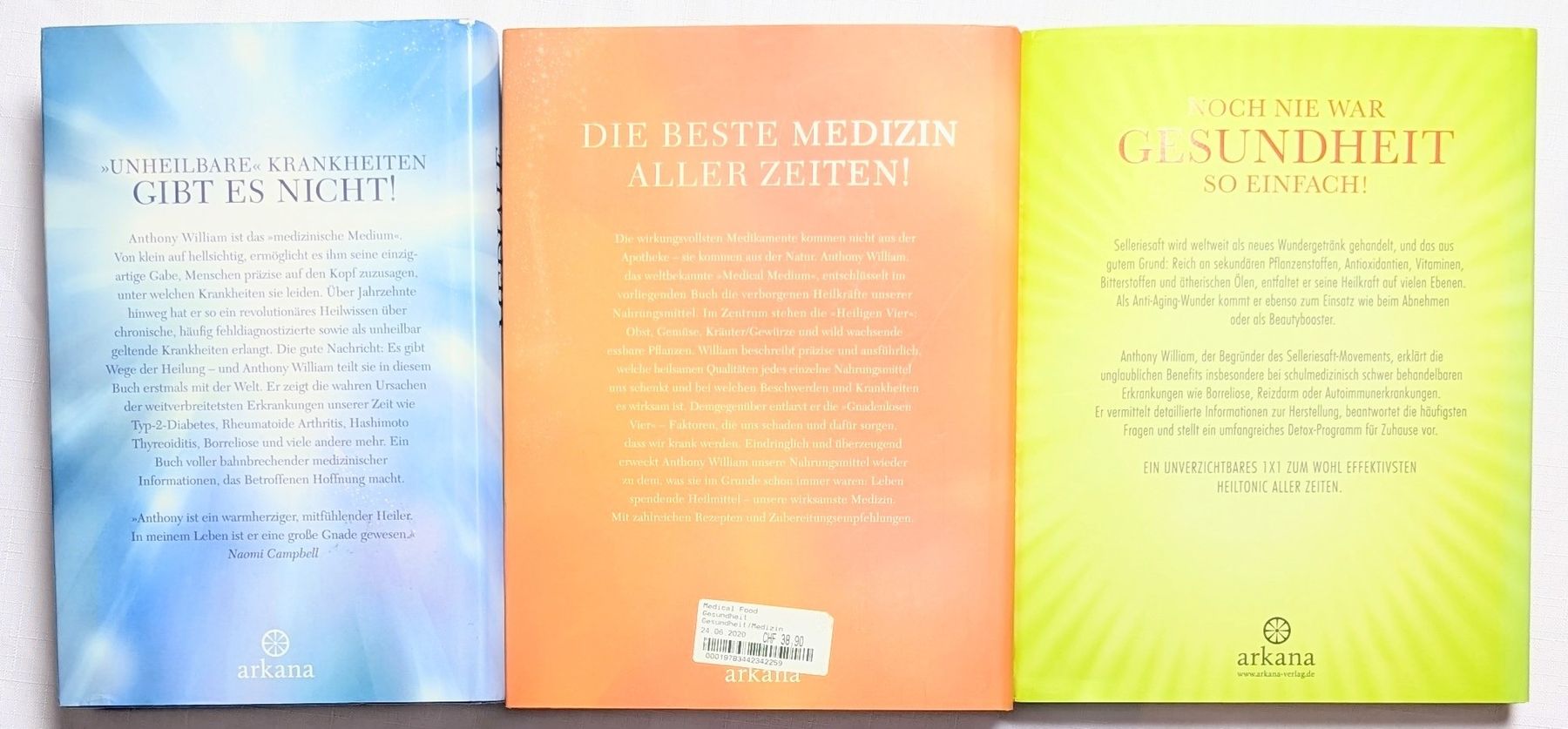 Livres: 3er Set Bücher Anthony William – Neuf (Voir description) à Wängi par ABIZONE-86 1