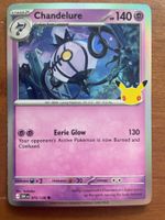 Pokemon Chandelure Holo 30 Jahre (Versand gratis)