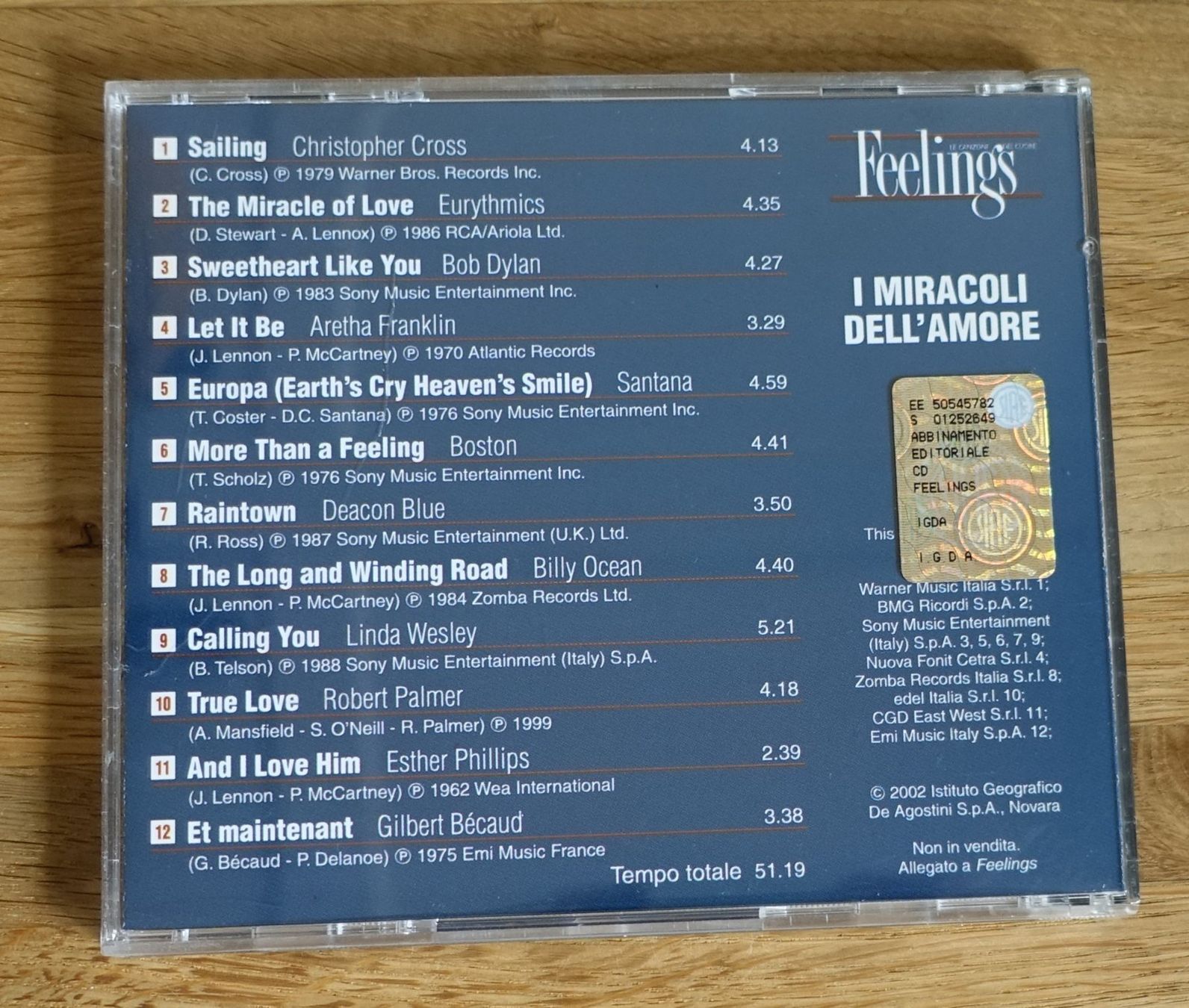 CD: I Miracoli Dell'Amore - F8 – Usato da Sessa venduto da fraenklishop 1