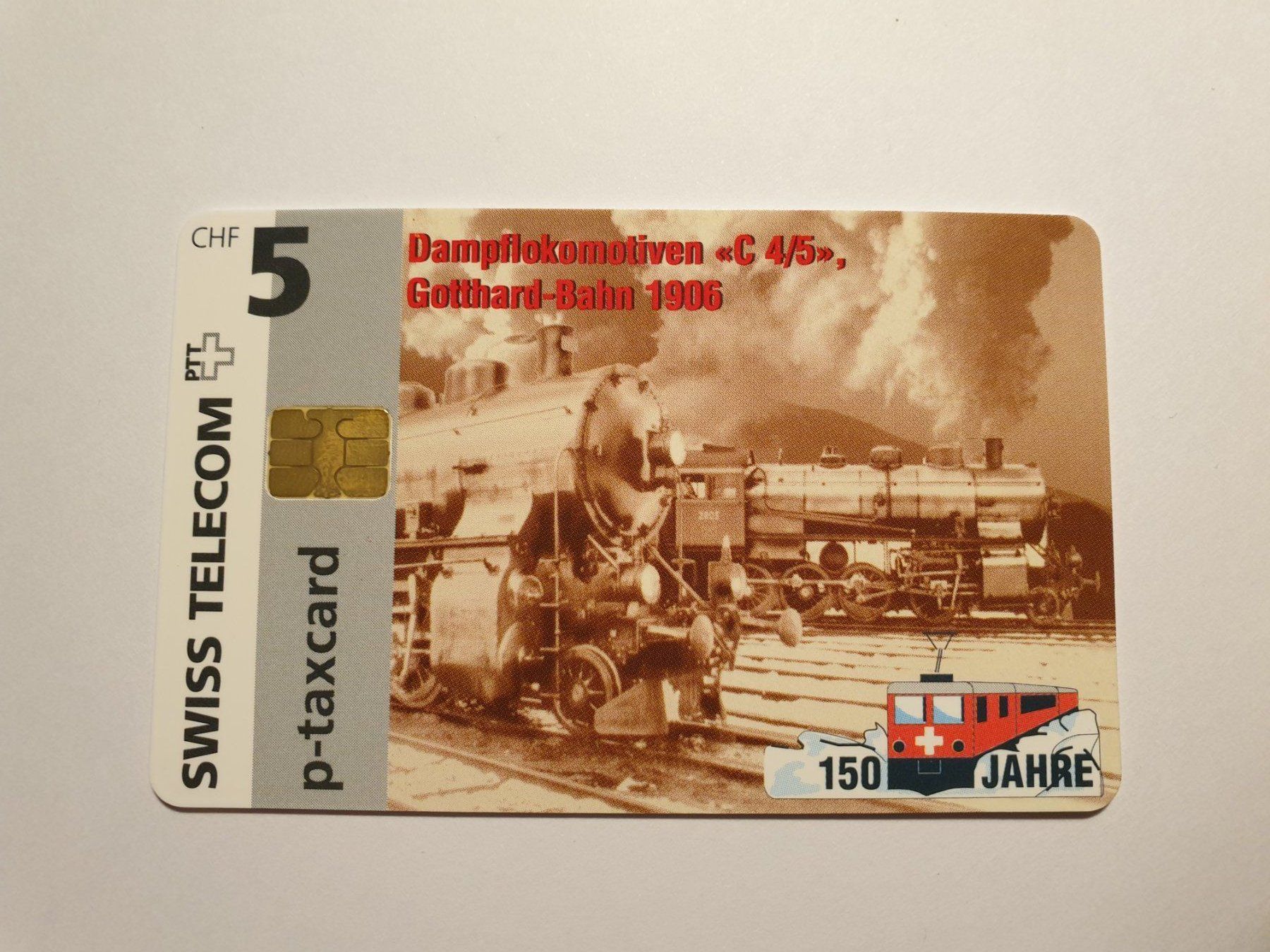Telefon- & Taxkarten: Gotthardbahn 1906 ungebr – Gebraucht aus Rain von chesz