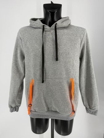 Hoodie/ Kapuzenpullover mit Neondetail Gr. M