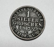 Monnaie 1 Silber Groschen Prusse 1872 Wilhelm I bon état