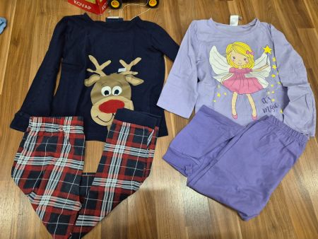 2er Set Mädchen Pyjamas Gr. 122- B23
