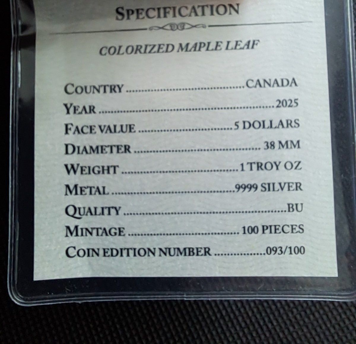 Tutti le monete: 1 OZ Silber Maple Leaf 2025 / Auflage: 100Stk. – Nuovo e nell'imballaggio originale da Weinfelden venduto da shopping-island 3
