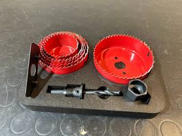 Lochssägen-Set 2-teilig + Arbor  Bohrmaschinen-Zubehör 