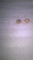 MODESCHMUCK OHRRINGE VERGOLDET,,MIT WEISS KRISTALL