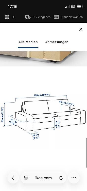 Ikea Divani: Sofa Beige 3-Sitzer KIVIK IKEA – Usato da Kreuzlingen venduto da jan_c5d9 3