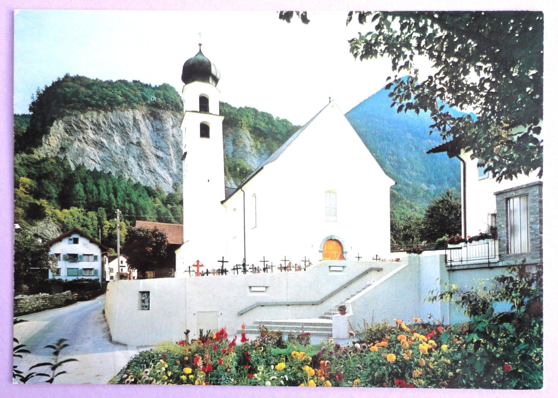 Cartoline postali: Katholische Kirche, Trimmis – Usato da Fétigny venduto da Billy2miny