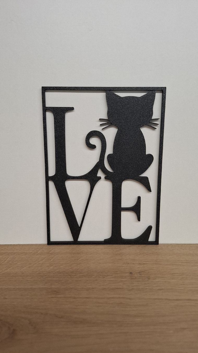Tutte le decorazioni: Deko-Objekt Katze LOVE neu, schwarz perl – Nuovo e nell'imballaggio originale da Zug venduto da marc.attinger 2