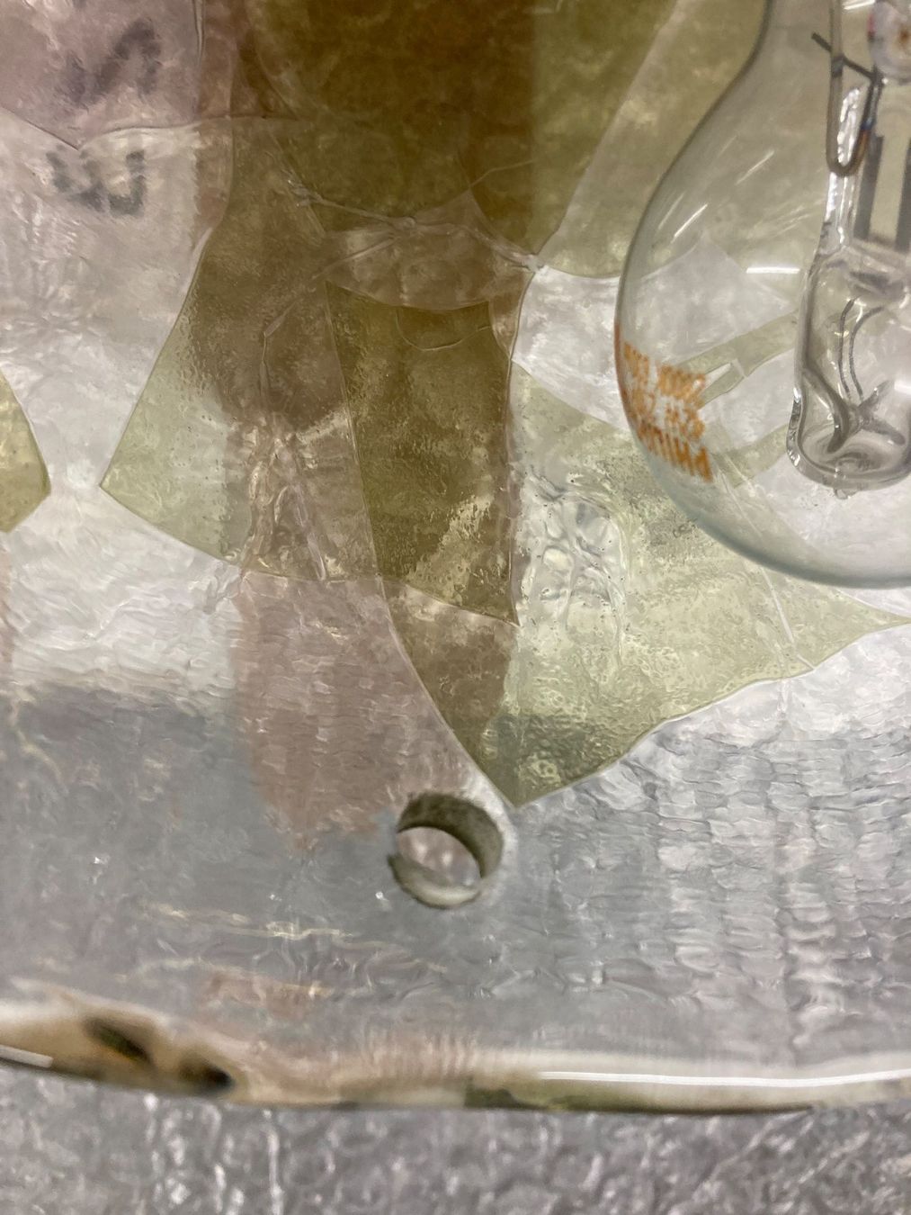 Kronleuchter & Deckenlampen: Wunderbare Deckenlampe Murano Glas Messing Vintage Top – Gebraucht aus Zürich von kostbares 1