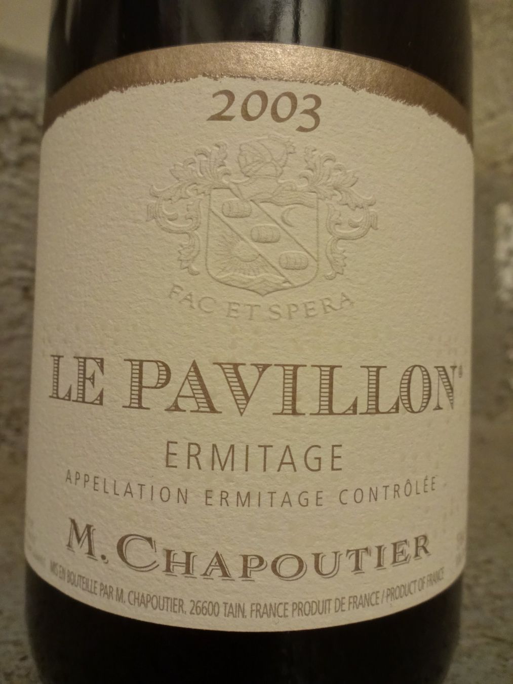 Vino: 100 PP  -  Chapoutier  "Le Pavillon"  2003 – Nuovo (secondo la descrizione) da Cham venduto da mktreasure 1