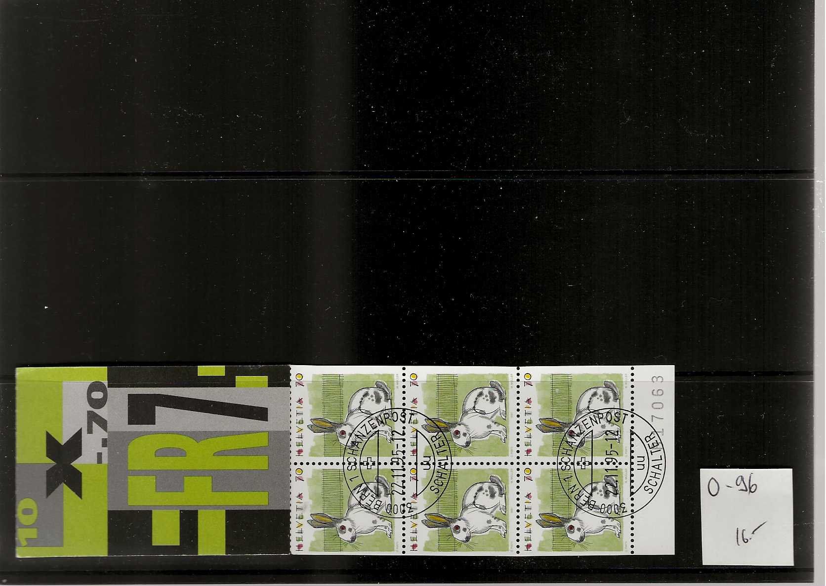 Tous les timbres: carnet 0-96 – D'occasion à Sorvilier par carose01
