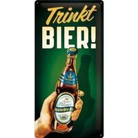 Blechschild - Trinkt Bier