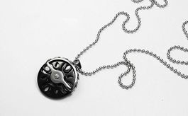 Anhänger Spinner 28mm Edelstahl 316L mit Kugelkette