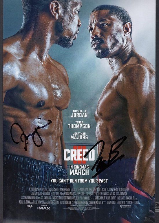 Autografi: CREED III Jonathan MAJORS Michael B. JORDAN / AUTOGRAMM – Usato da Egg b. Zürich venduto da Dbunny