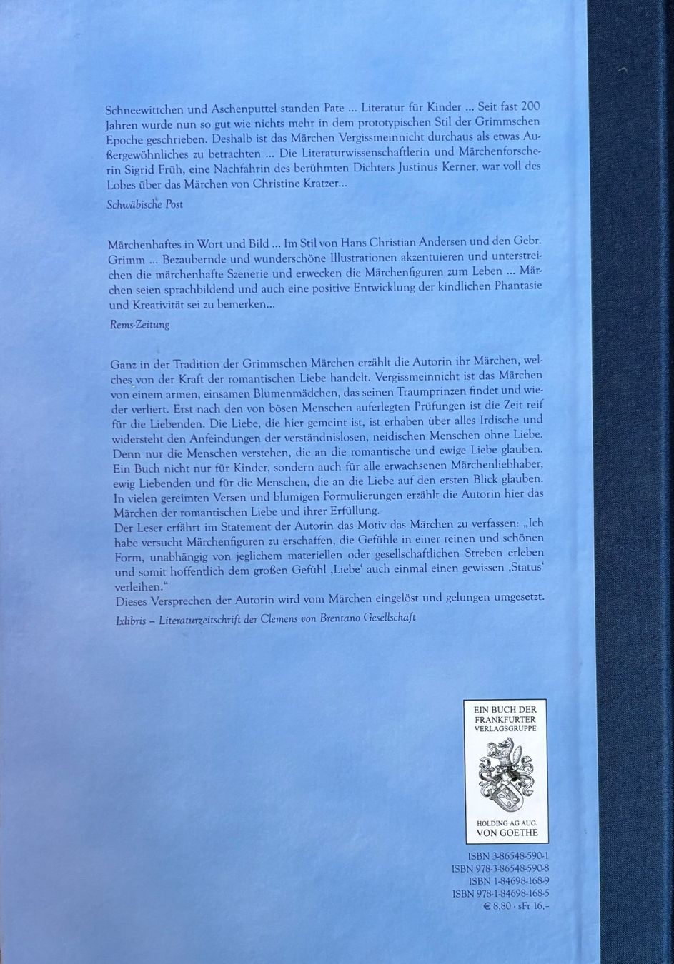 Bücher: Kratzer Kristine, Vergissmeinnicht – Neu (gemäss Beschreibung) aus Sarnen von Livres 1