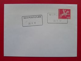 1972: Aushilfsstempel POMPAPLES (VD) mit Nr.358.