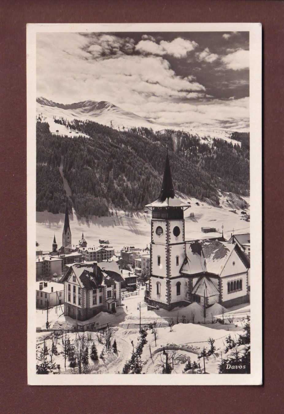 Cartes postales: DAVOS - Teilansicht - 1934 – D'occasion à Pully par nicecards