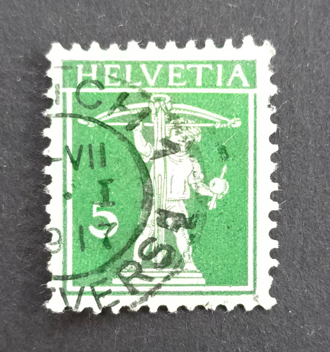 Alle Briefmarken: Tellknabe-Z 125III ● – Gebraucht aus Hittnau von stamps_and_coins