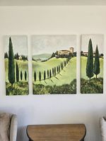 Dreiteiliges Toscana Bild
