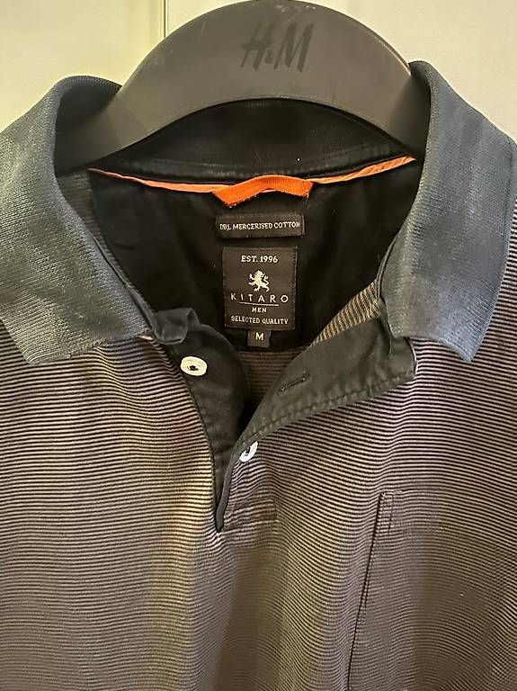 Magliette Polo: Polohemd Kitaro M grau/schwarz gestreift – Usato da Rothenburg venduto da wer_g9fd 1