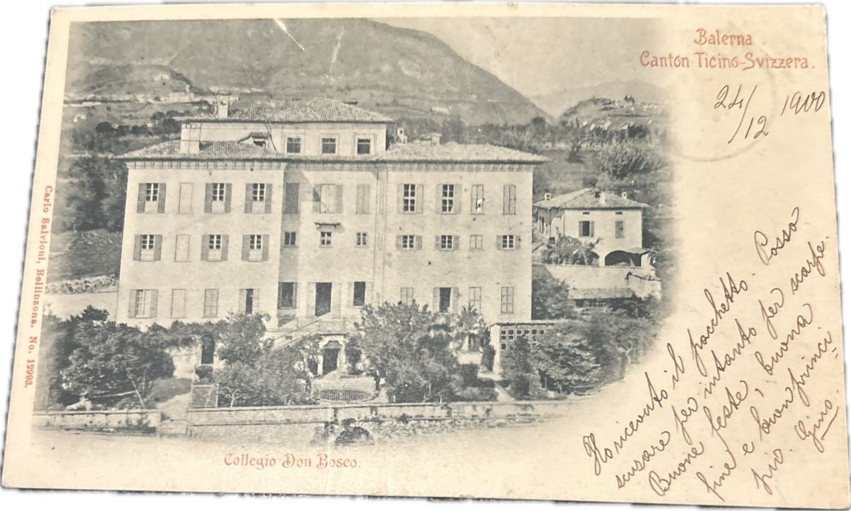 Cartoline postali: Balerna, Collegio Don Bosco 1900 – Usato da Breganzona venduto da Milesbo