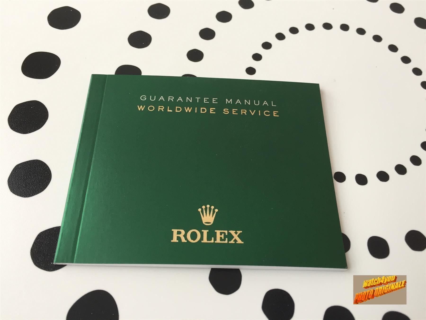 Documenti: ROLEX WORLDWIDE SERVICE GUARANTEE MANUAL – Nuovo (secondo la descrizione) da Epalinges venduto da dream-watch