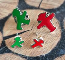 Ohrstecker + Pins Ampelmännchen DDR Kult Rarität