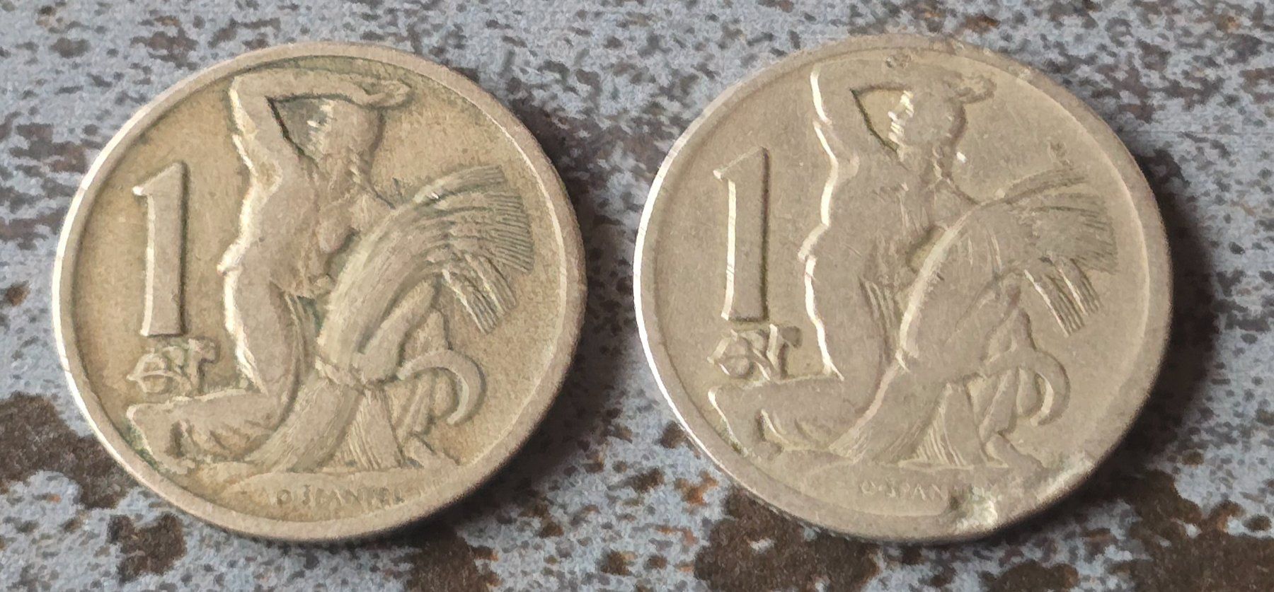 Tutti le monete: 2x Tschechoslowakei 1 Koruna 1922 – Usato da Duebendorf venduto da Dguguseli 1