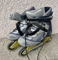 Inlineskates Salomon grau blau Grösse 44 gebrauchter Zustand