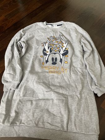 Disney Mickey Mouse Weihnachtspullover  grau Grösse XS 