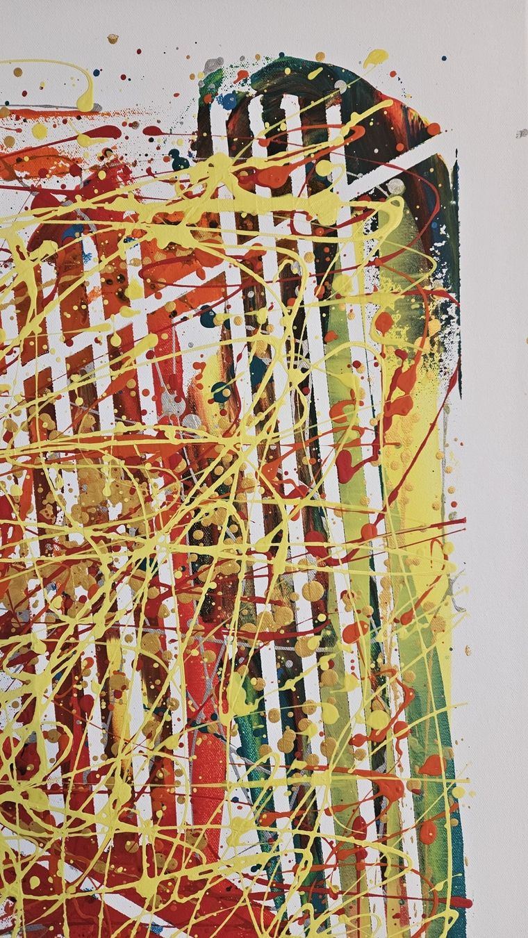 Gemälde: Tableau abstrait unique, parfait pour décorer votre intérieu – Neu (gemäss Beschreibung) aus Le Locle von fab_c9hh 4