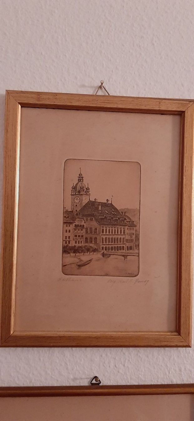 Foto & Immagini: Bilder-Luzern Original Radierungen handsigniert, Passpartout – Nuovo (secondo la descrizione) da Meggen venduto da ebu_t9xx 5
