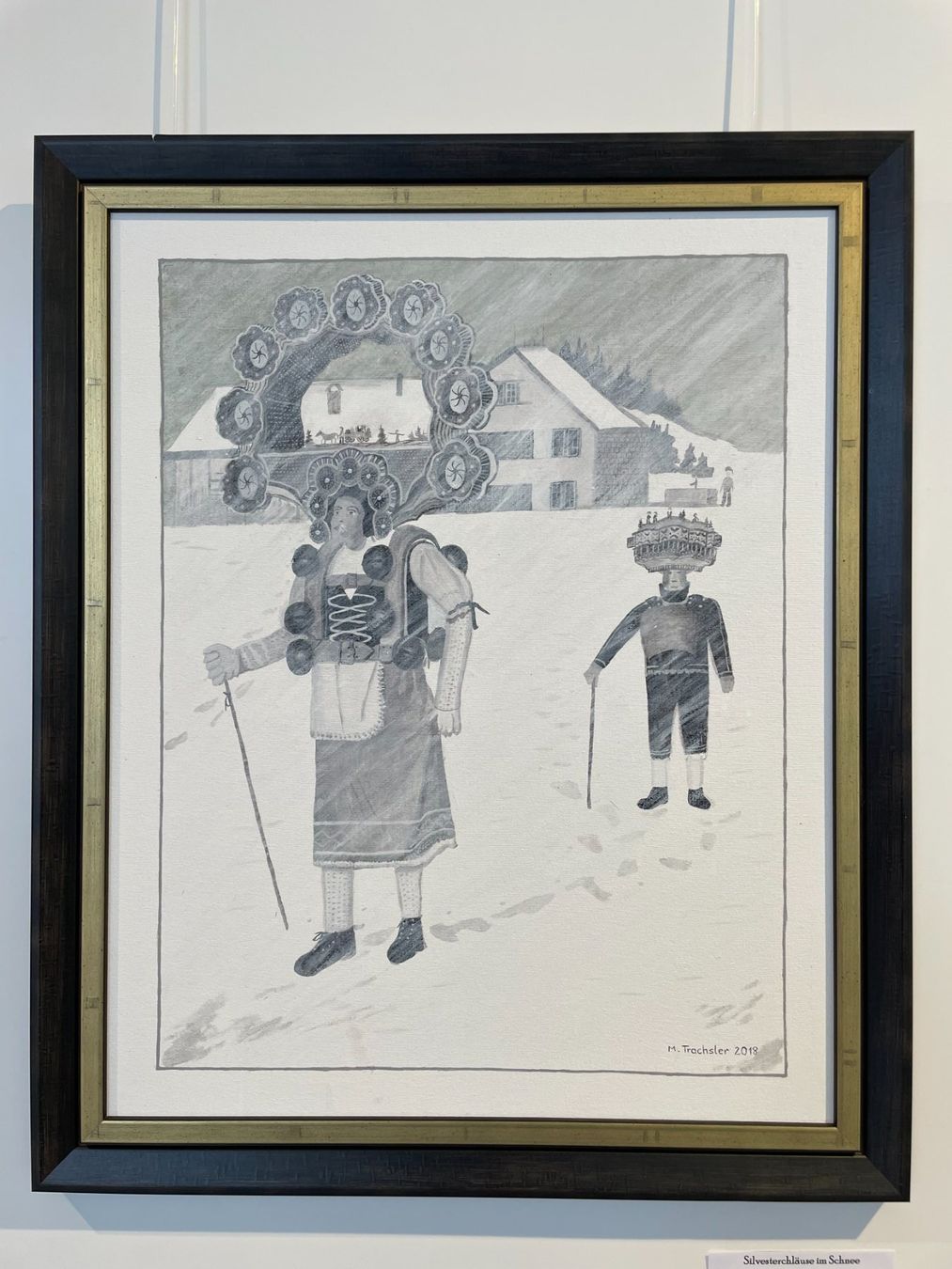 Dipinti: Silvesterchläuse Appenzeller Kunst – Usato da Appenzell Steinegg venduto da trachsler1978 1