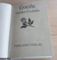 Goethe Hundert Gedichte