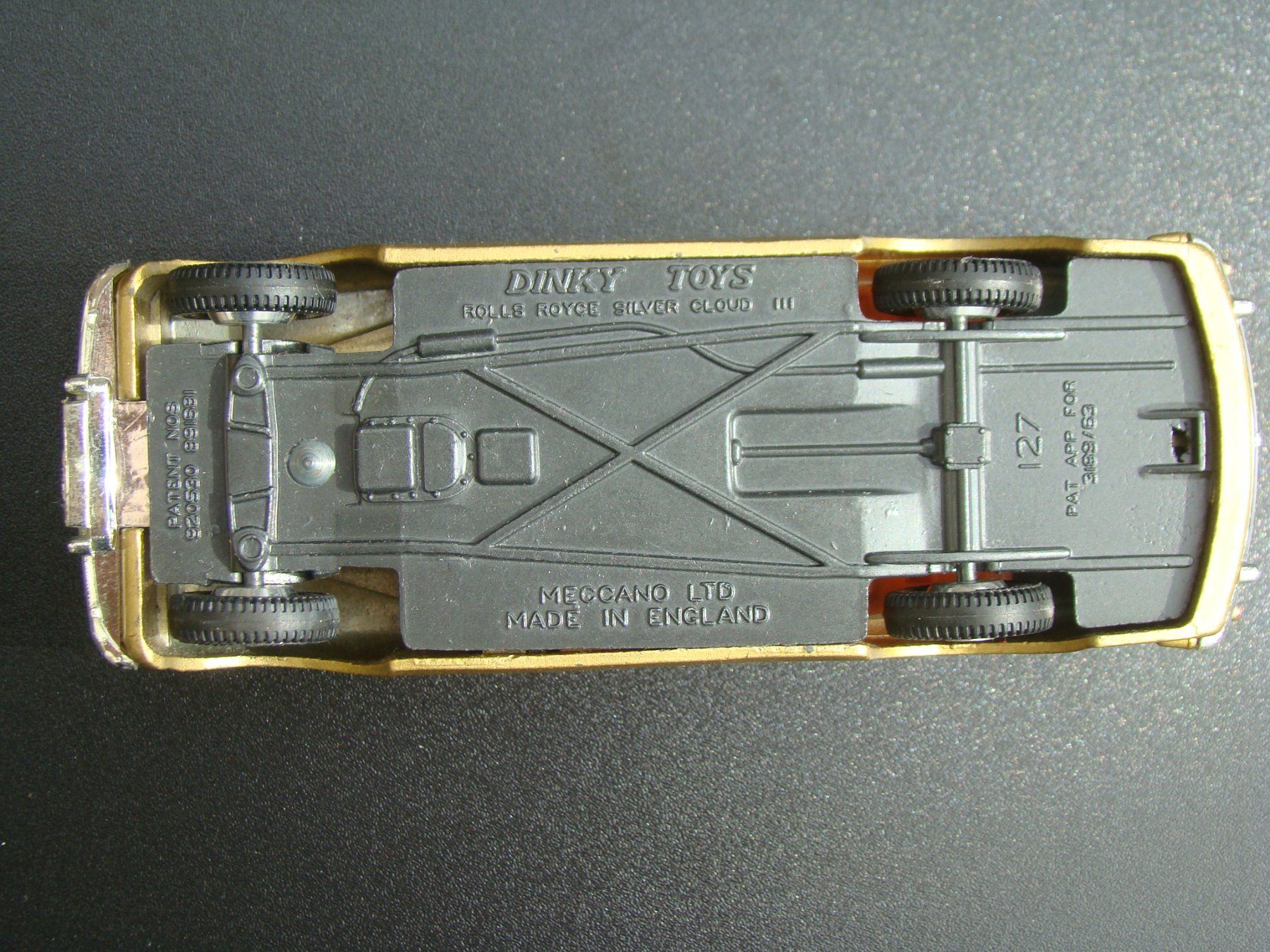 Dinky Toys Modellini d'auto: Dinky Rolls Royce Silver Cloud III gold Nr 127 selten – Usato da Walzenhausen venduto da Vanquish711 7