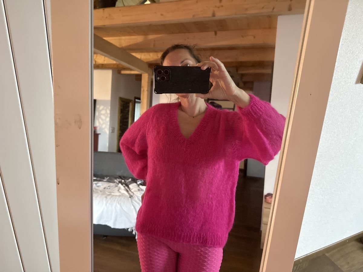 Maglioni & Felpe: Pink Flauschiger Strickpullover aus kidmohair an Seide – Nuovo (secondo la descrizione) da Pieterlen venduto da Ksenia3003 4