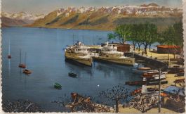 LAUSANNE-OUCHY - Le débarcadère - 1952