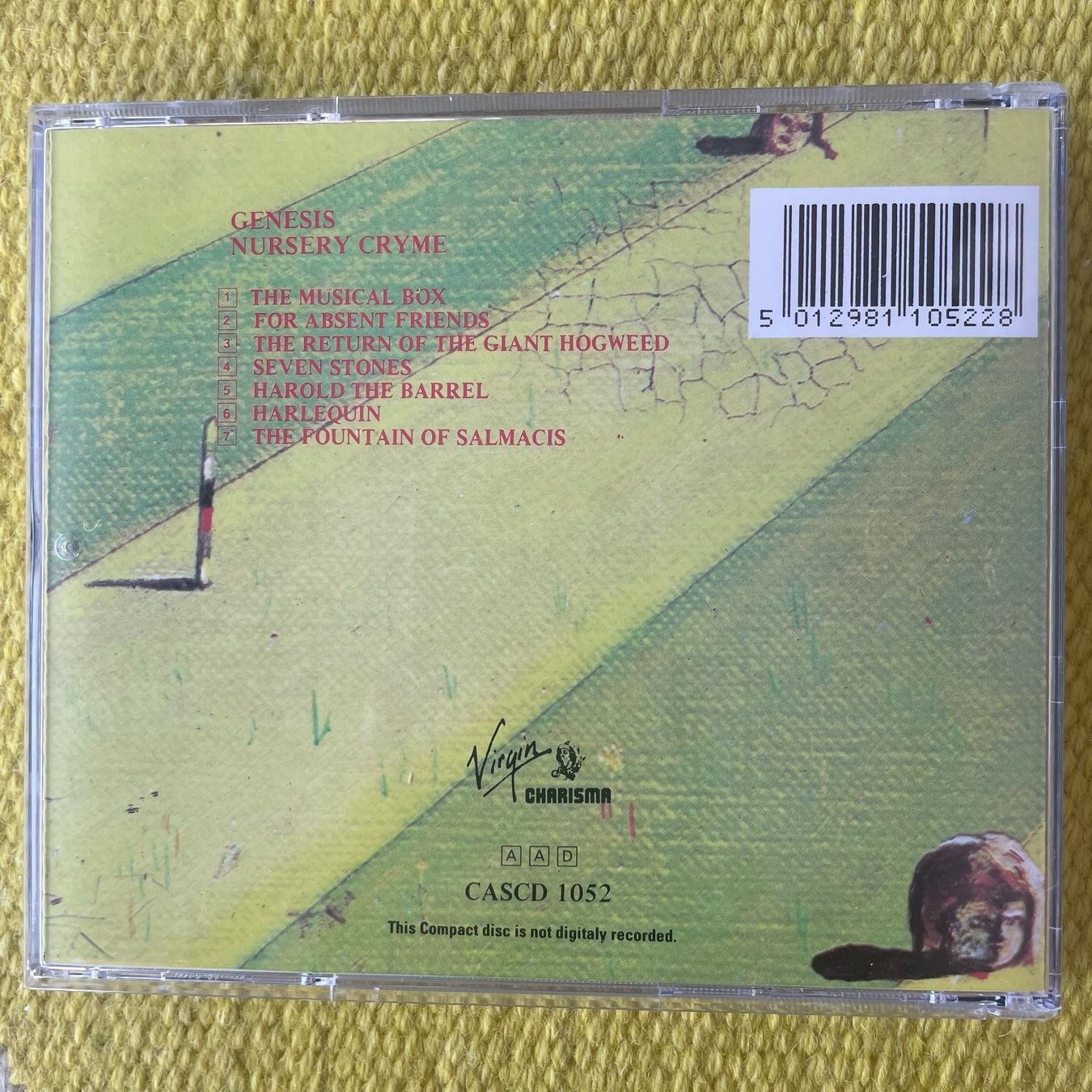 CD: GENESIS-NURSERY CRYME 1971 – Usato da Rorschacherberg venduto da CD-Roli 1