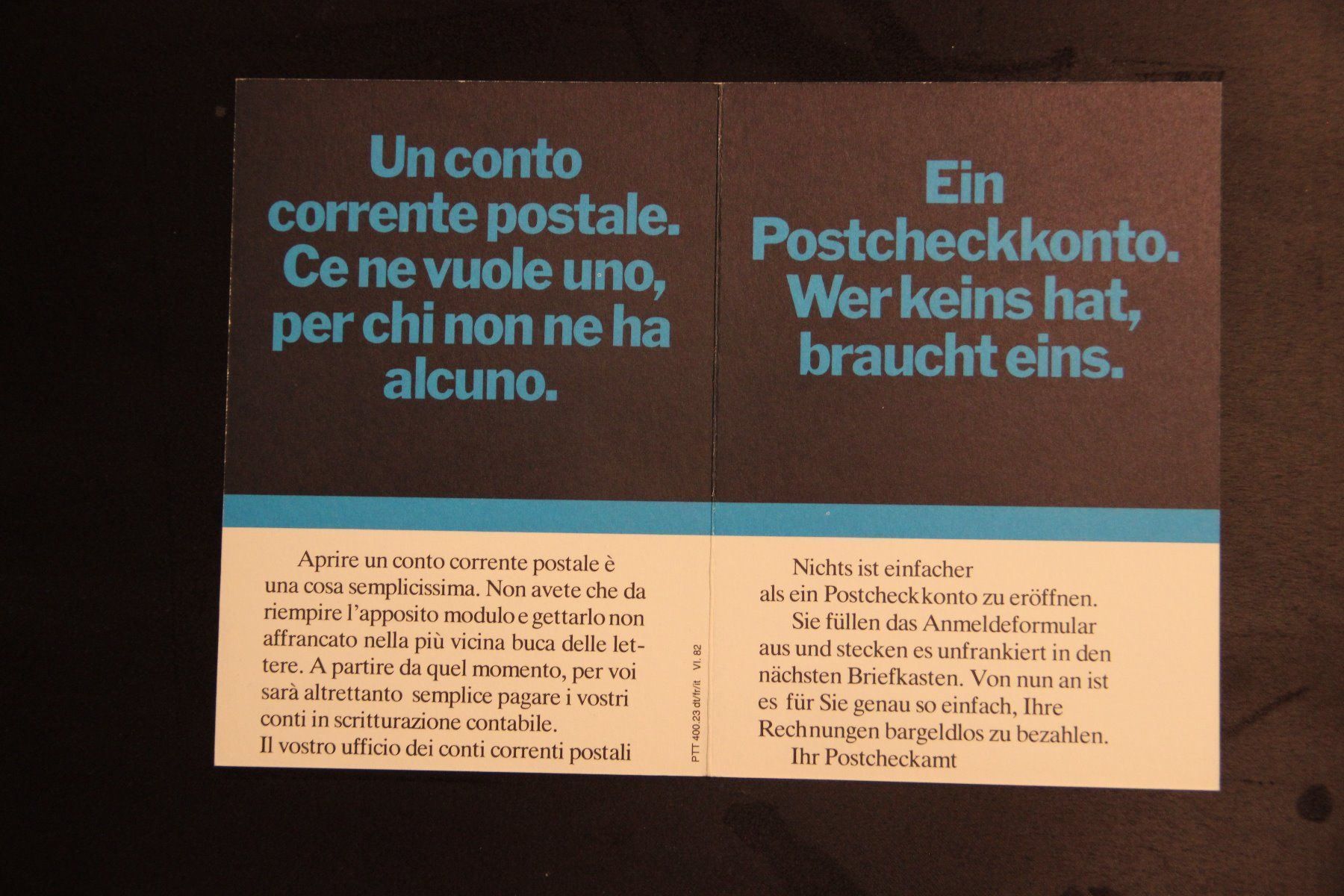 Tous les timbres: Schweiz 1981 - Werbekarte Postcheckkonto – Neuf (Voir description) à Jona par Southafrica07 1