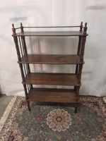 Antike Etagere Standregal Nussbaum Ende 19. Jh.