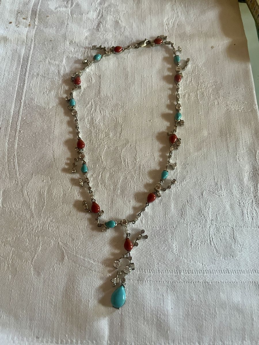 Catenine: Kette mit Korallen, Tuerkis – Nuovo e nell'imballaggio originale da Bigenthal venduto da Sammler60 2