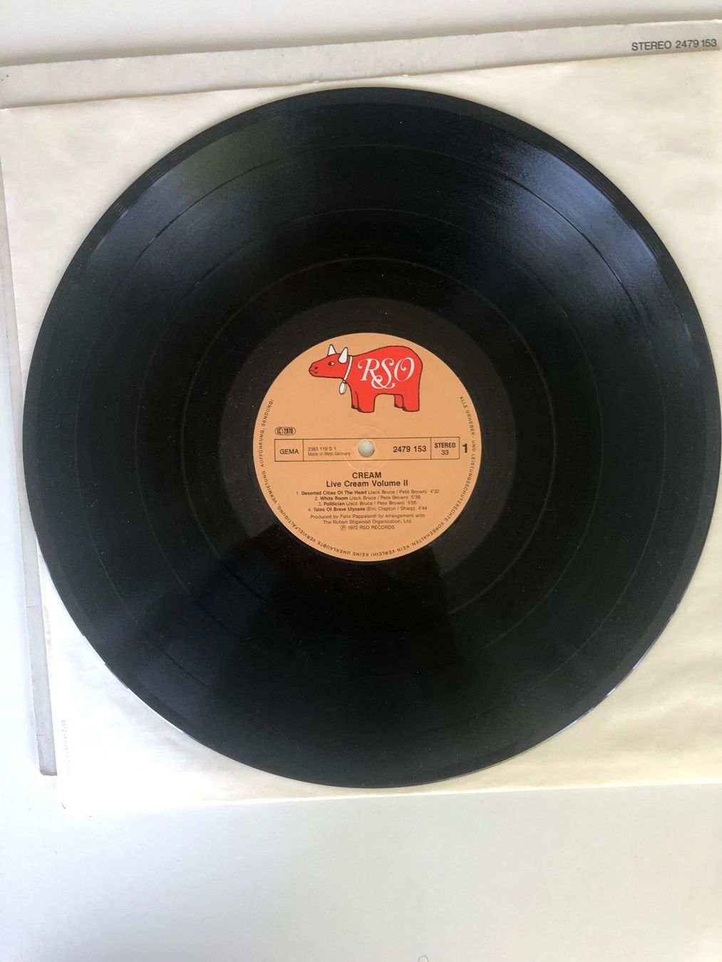 Dischi in vinile: LIVE CRIME VOL 2 1972 RSO STEREO – Usato da Davesco-Soragno venduto da kappas 1