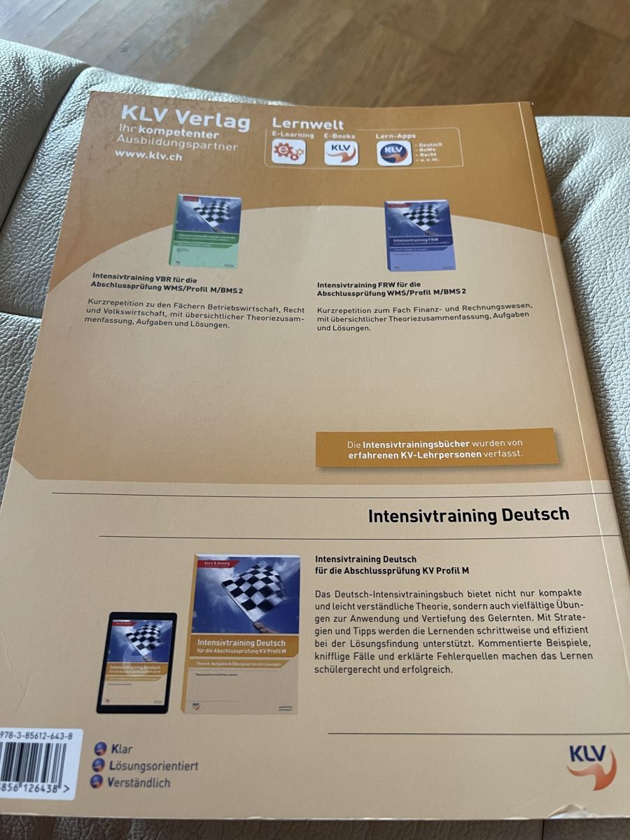 Libri: Intensivtraining Deutsch KV Profil M Lehrbuch – Usato da Winterthur venduto da spetrix 1