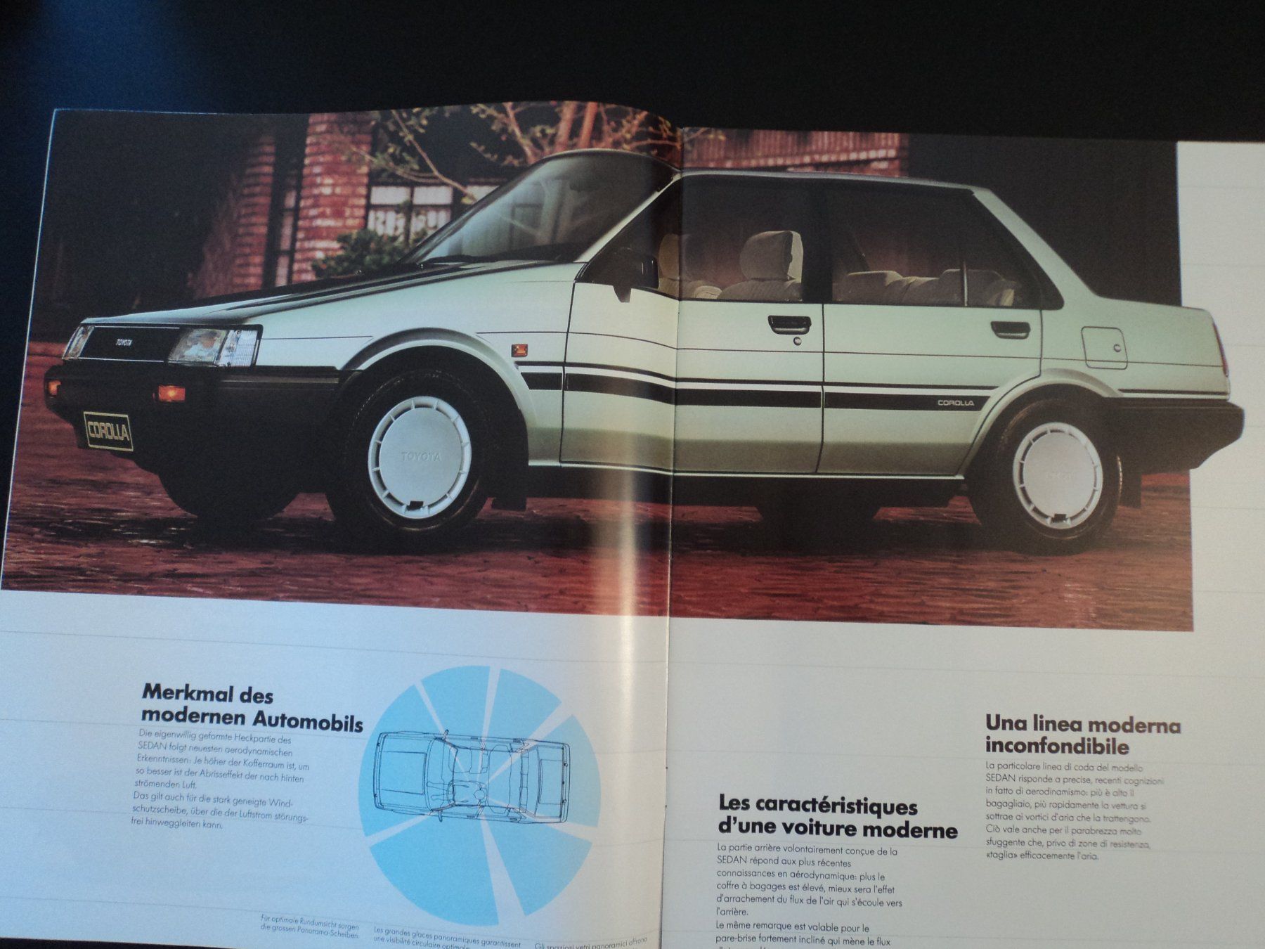 Toyota Documenti: Prospekt Toyota Corolla 1984 – Usato da Schwarzenburg venduto da modelCARama 4