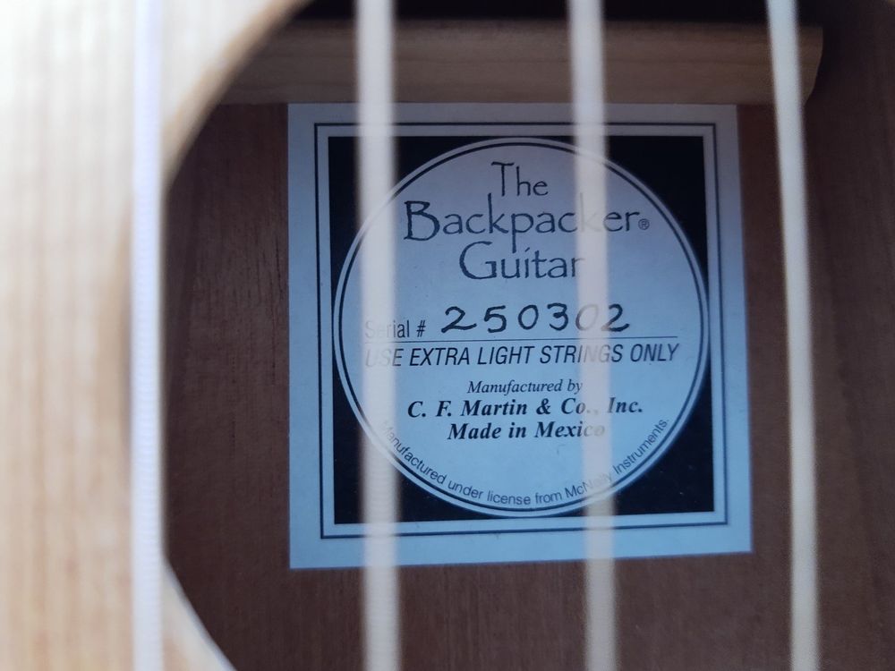Martin Backpacker Travel Guitar Steel Strings Kaufen auf Ricardo