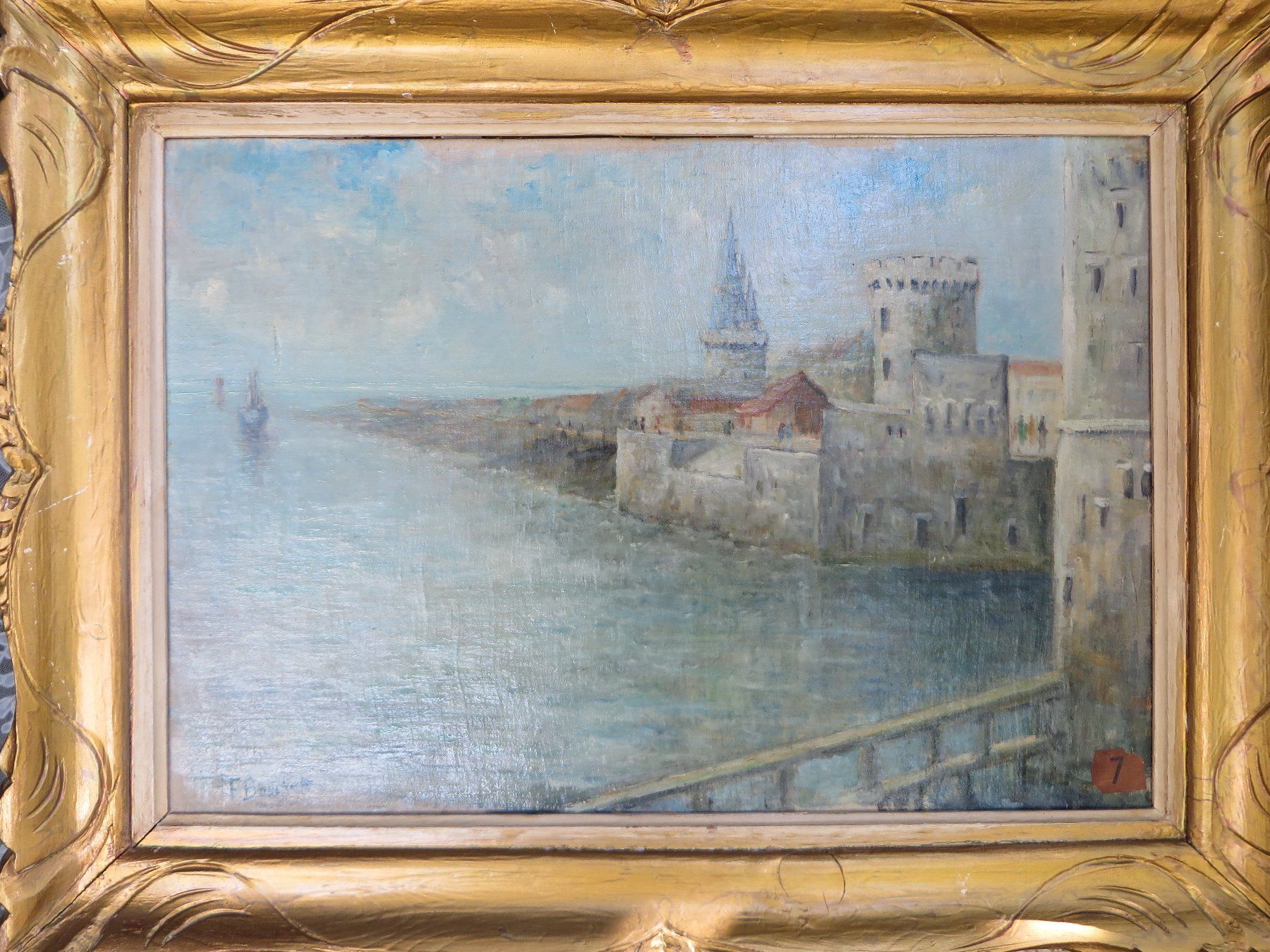 Tableaux: F Boucher grosse Oel Bild "la Rochelle" – D'occasion à Bad Ragaz par FutureZ